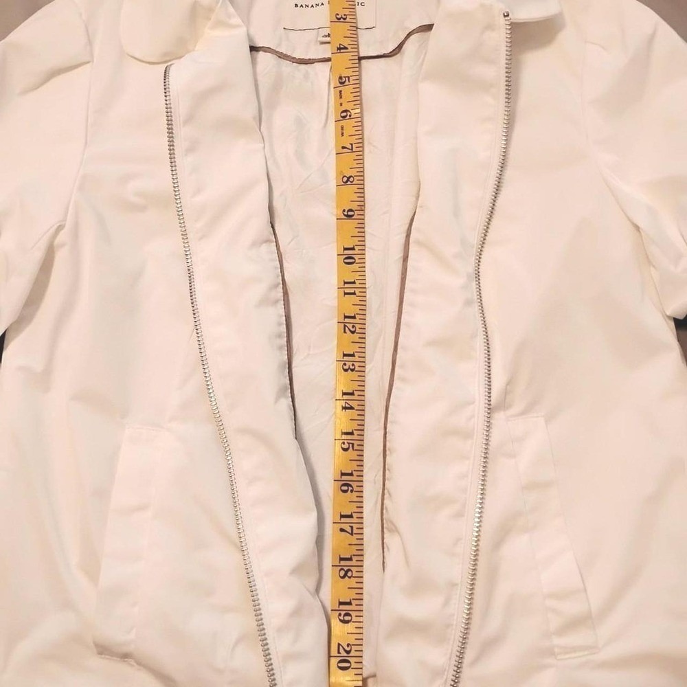 Banana Republic lightweight jacket /windbreaker pleated preppy clean girl basic - Picture 4 of 7
